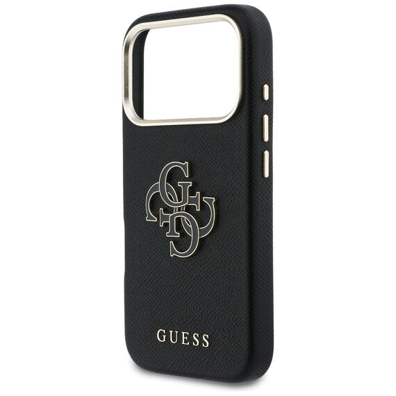 Guess FW Resin Logo Case for iPhone 17 Pro - Black