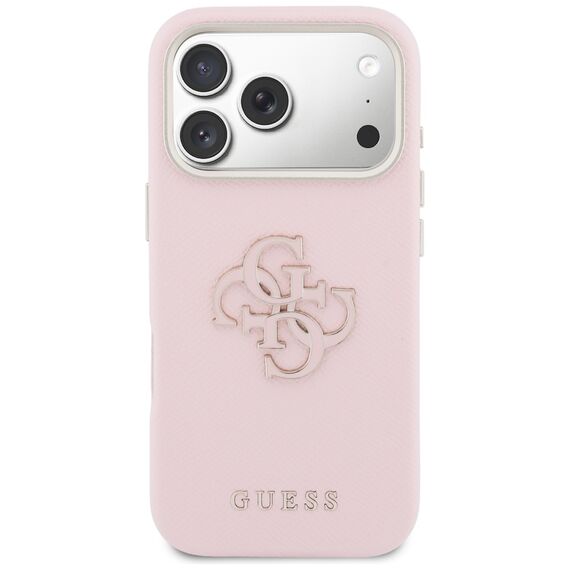 Guess FW Resin Logo Case for iPhone 17 Pro - Pink