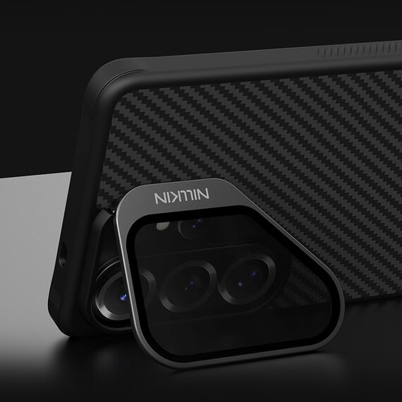 Nillkin CarboProp Magnetic Case with Camera Cover and Stand Compatible with MagSafe for Samsung S26 Ultra - Black - Uncategorized Cases (2) - Cases - Techbox