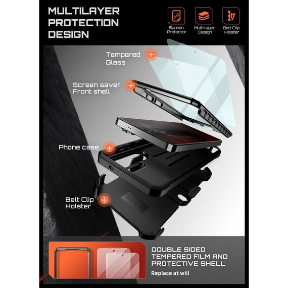 Supcase Unicorn Beetle Pro 2-Pack Case for Samsung Galaxy S26 Ultra - Black