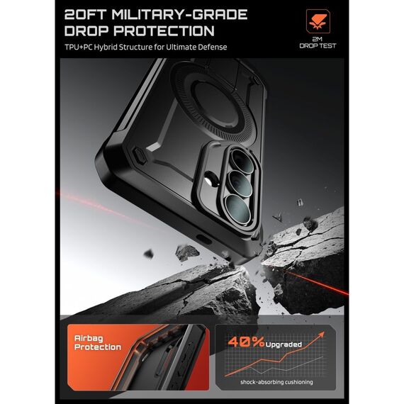 Supcase Unicorn Beetle Pro Mag MagSafe 2-Set Case for Samsung Galaxy S26 - Black
