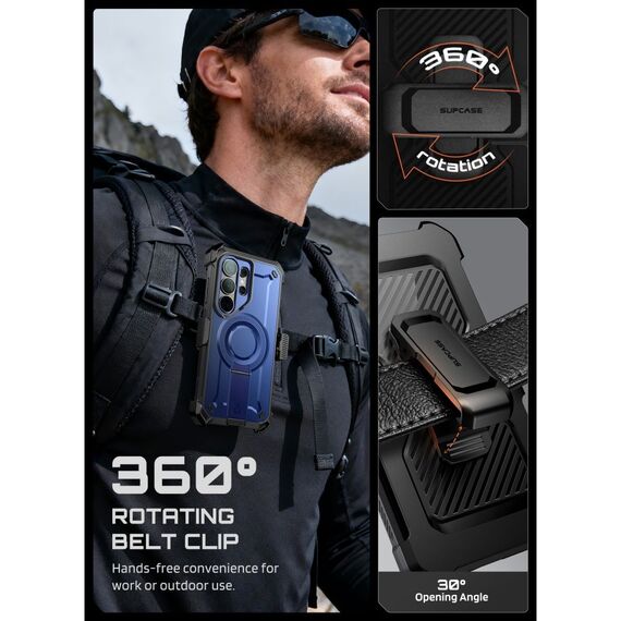 Supcase Unicorn Beetle Pro Mag MagSafe 2-set Case for Samsung Galaxy S26 Ultra - Black and Navy Blue