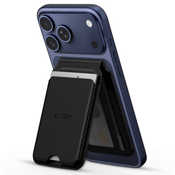 Tech-Protect MagWallet Stand MagSafe Magnetic Phone Wallet - Black - Uncategorized Cases (2) - Cases - Techbox