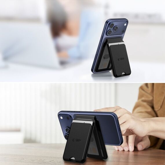 Tech-Protect MagWallet Stand MagSafe Magnetic Phone Wallet - Black - Uncategorized Cases (2) - Cases - Techbox
