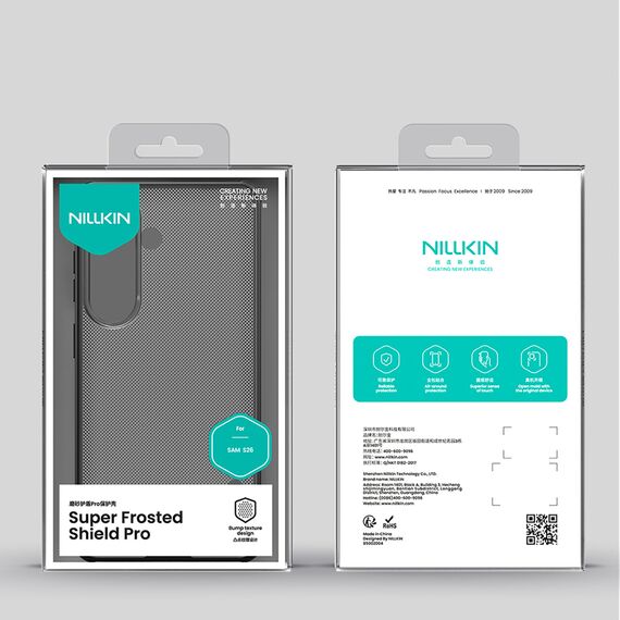 Nillkin Super Frosted Shield Pro Case for Samsung Galaxy S26+ - Translucent Black - Uncategorized Cases (2) - Cases - Techbox