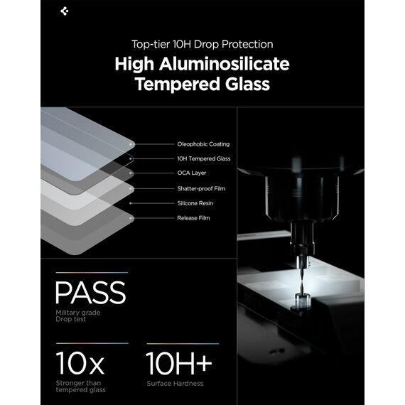 Spigen Glas.Tr Ez Fit Pro HD Privacy Glass 2-pack for Samsung Galaxy S26