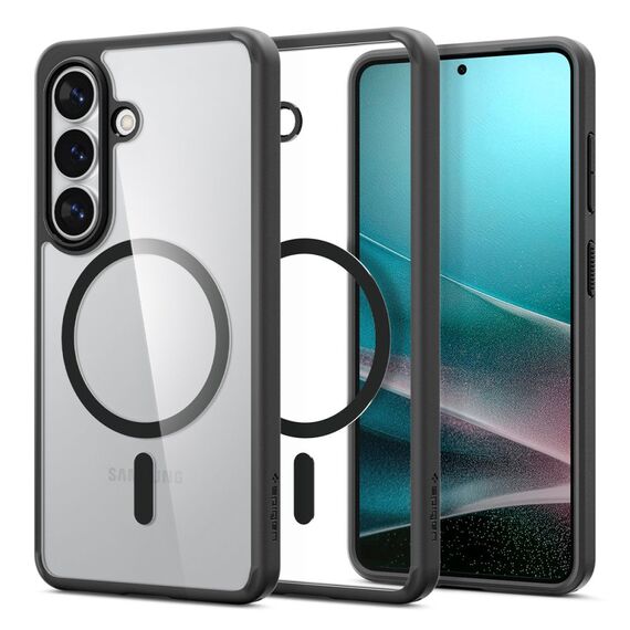 Spigen Ultra Hybrid Mag MagSafe Case for Samsung Galaxy S26 - Clear Black