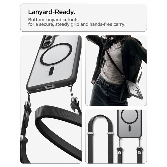 Spigen Ultra Hybrid Mag MagSafe Case for Samsung Galaxy S26 - Clear Black