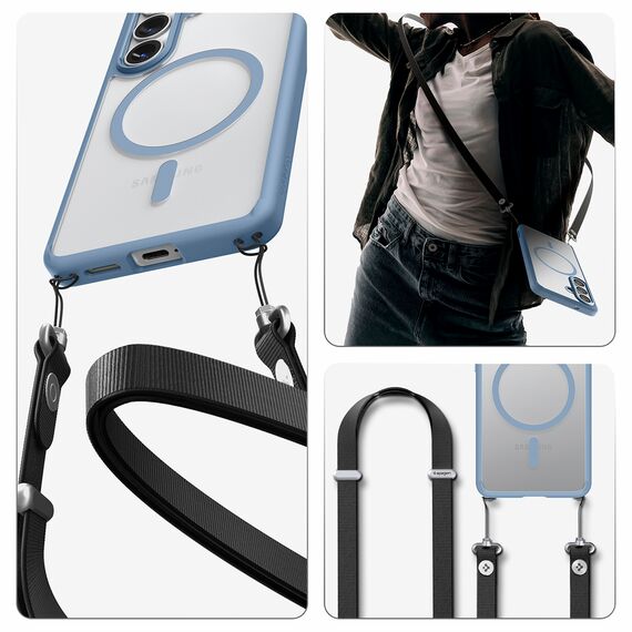 Spigen Ultra Hybrid Mag MagSafe Case for Samsung Galaxy S26 - Clear Blue