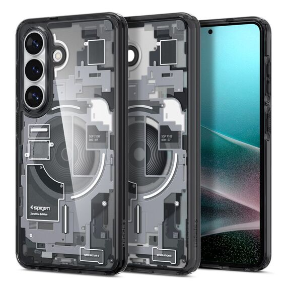 Spigen Ultra Hybrid Mag MagSafe Case for Samsung Galaxy S26 Zero One - Clear Black