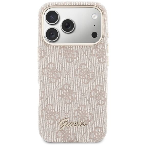 Guess 4G Script MagSafe Case for iPhone 17 Pro Max - Pink