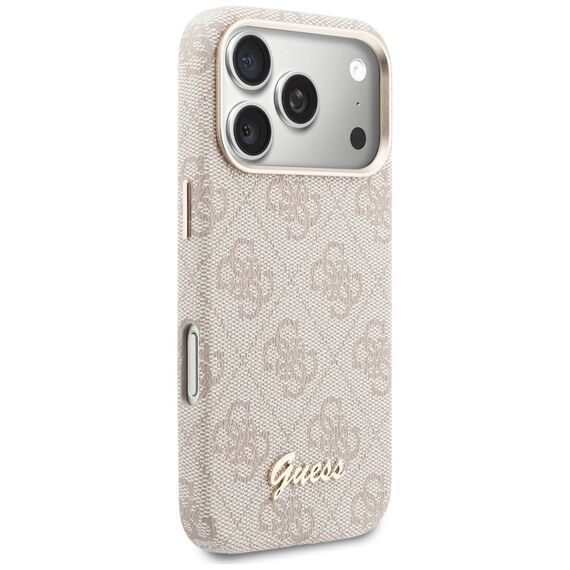 Guess 4G Script MagSafe Case for iPhone 17 Pro Max - Pink