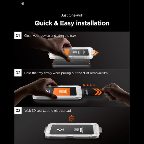 Spigen Glas.Tr Ez Fit Pro HD Privacy Glass for Samsung Galaxy S26+