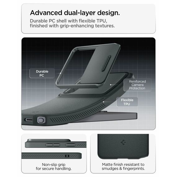 Spigen Optik Armor Case for Samsung Galaxy S26 Ultra - Green