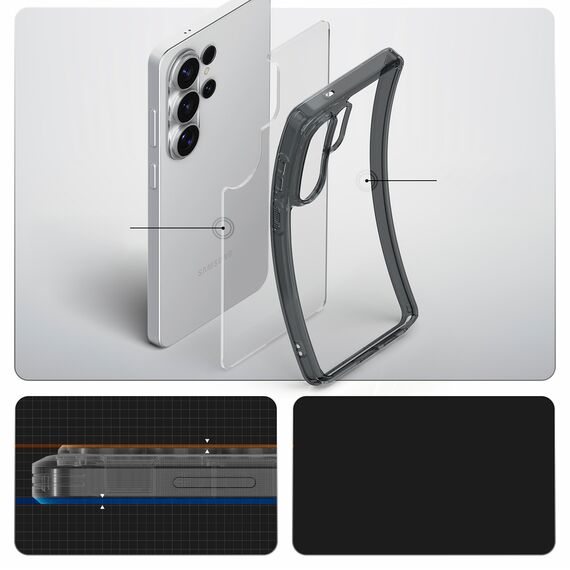 Spigen Ultra Hybrid Case for Samsung Galaxy S26 Ultra - Semi-Transparent