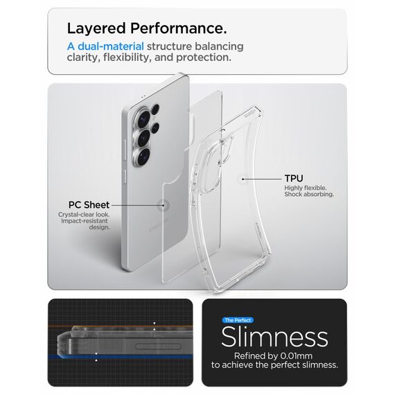 Spigen Ultra Hybrid Case for Samsung Galaxy S26 Ultra - Transparent