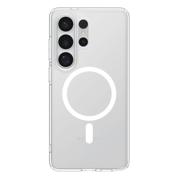 Spigen Ultra Hybrid Mag MagSafe Case for Samsung Galaxy S26 Ultra - Clear and White