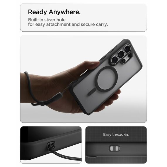 Spigen Ultra Hybrid Mag MagSafe Case for Samsung Galaxy S26 Ultra - Clear Black