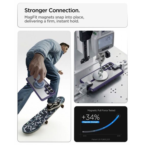 Spigen Ultra Hybrid Mag MagSafe Case for Samsung Galaxy S26 Ultra - Clear Navy Blue