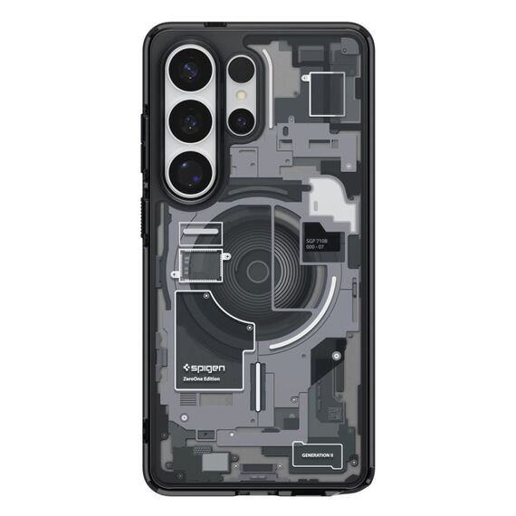 Spigen Ultra Hybrid Mag MagSafe Case for Samsung Galaxy S26 Ultra Zero One - Clear Black
