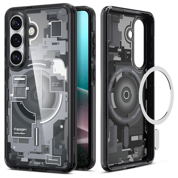 Spigen Ultra Hybrid Mag MagSafe Case for Samsung Galaxy S26+ Zero One - Clear Black