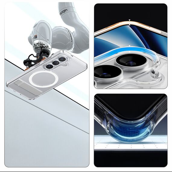 Spigen Ultra Hybrid S Mag MagSafe Case for Samsung Galaxy S26+ - Clear and White