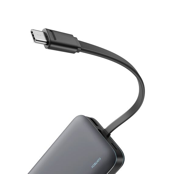 Cuktech LPB200N 40W 20000mAh Powerbank with Integrated Cable - Gray | Techbox