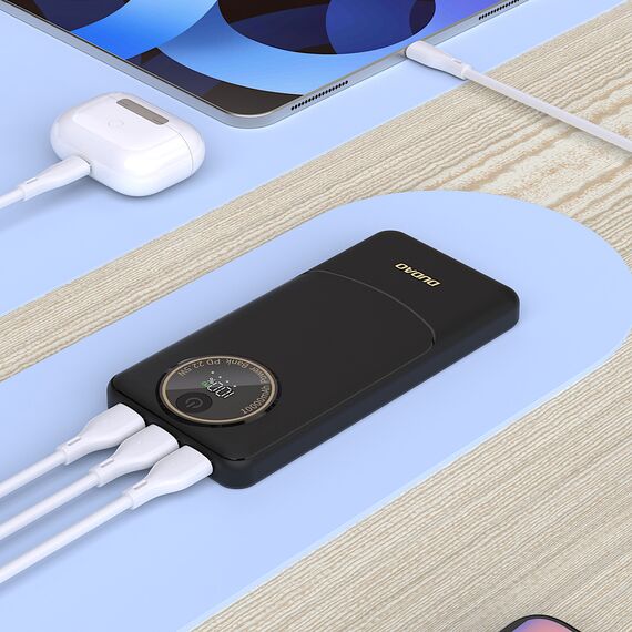 Dudao K12Pro Power Bank 22.5W PD 20000mAh USB-A, USB-C - Black | Techbox