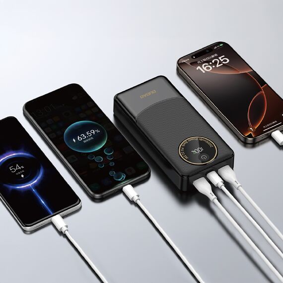 Dudao K12Pro Power Bank 22.5W PD 20000mAh USB-A, USB-C - Black | Techbox