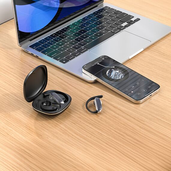 Dudao U17Z Bluetooth 5.3 OWS Headphones with Ear Hooks - Black - Headsets - Speakers & Headphones - Techbox