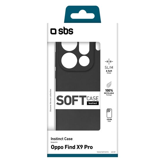 SBS Instinct Case for Oppo Find X9 Pro - Black | Techbox
