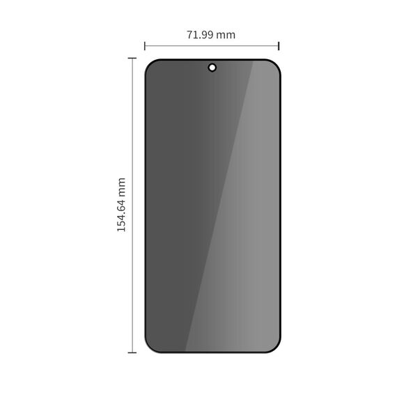 Tech-Protect Glass SPY+ 2-Pack Privacy Tempered Glass for Samsung Galaxy S26+