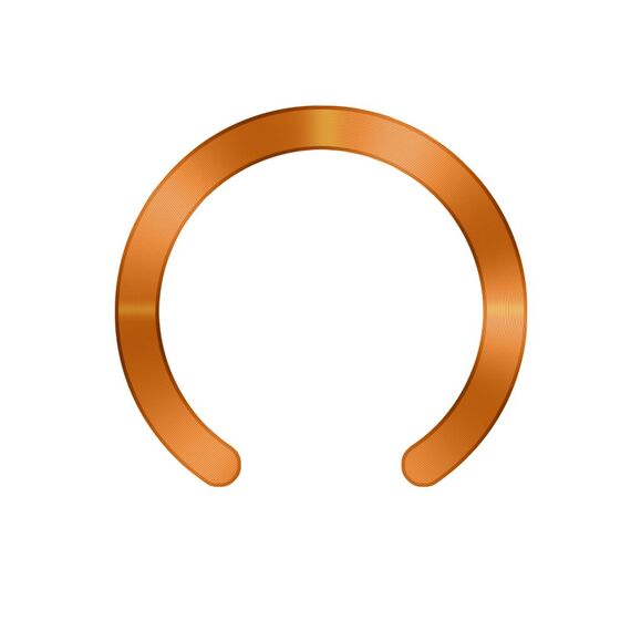 Tech-Protect MMP-210 MagSafe 2-Pack Magnetic Ring - Orange / Black