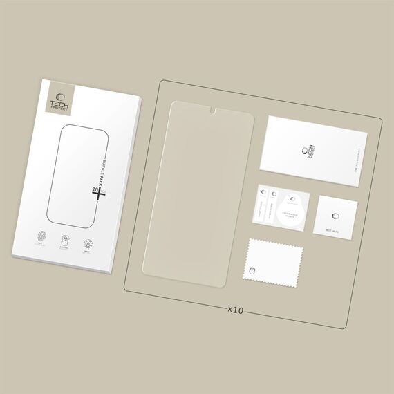 Tempered glass set of 10 Tech-Protect Bundle for Samsung Galaxy S26 Ultra