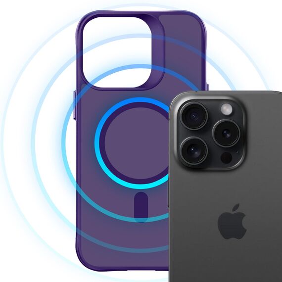 3mk Smoke MagCase for iPhone 16 Pro Max - Purple-Translucent