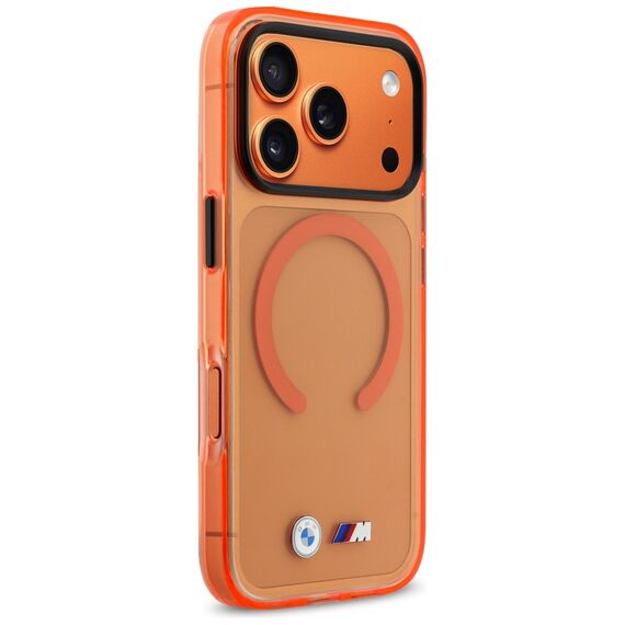 BMW M IML Metal Logos MagSafe Case for iPhone 17 Pro Max - Pro Orange
