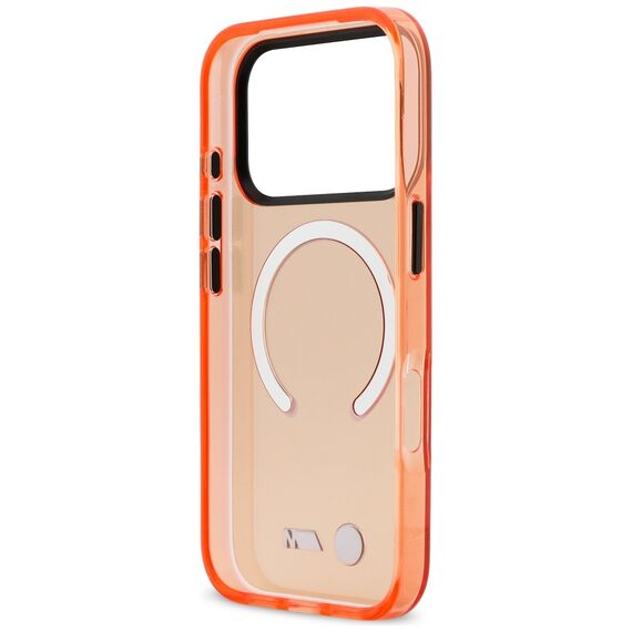 BMW M IML Metal Logos MagSafe Case for iPhone 17 Pro Max - Pro Orange