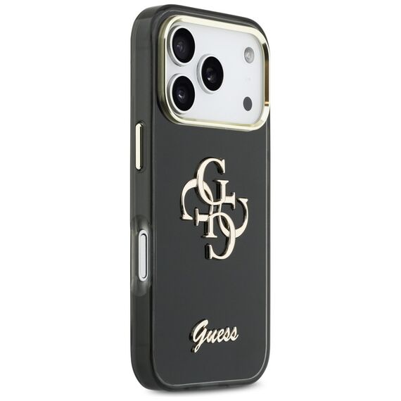Guess IML 4G Script Metal case for iPhone 17 Pro - black