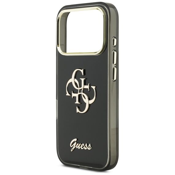 Guess IML 4G Script Metal case for iPhone 17 Pro - black