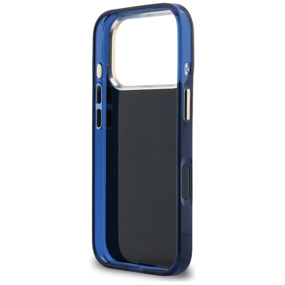 Guess IML 4G Script Metal case for iPhone 17 Pro Max - blue