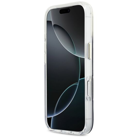 Guess IML Gradient Script Metal MagSafe Case for iPhone 17 Pro Max - Black