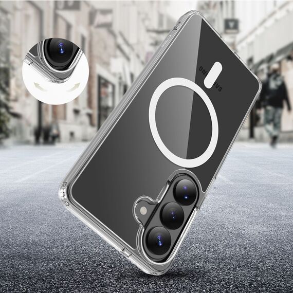 Tech-Protect FlexAir Hybrid MagSafe Case for Samsung Galaxy S26 - Transparent