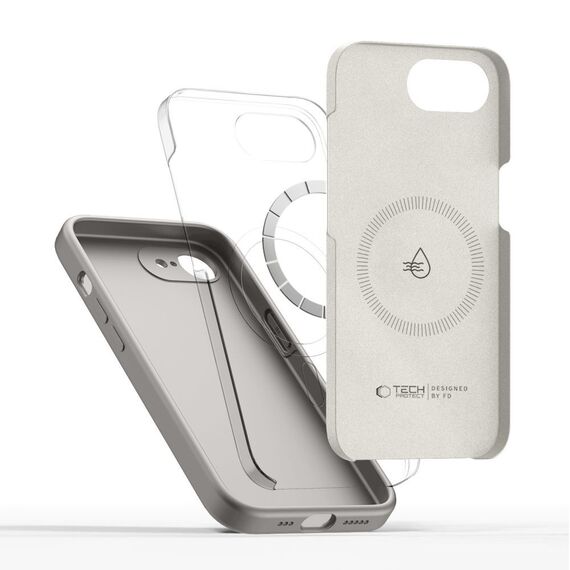 Tech-Protect Silicone MagSafe Case for iPhone 16E / 17E - Gray