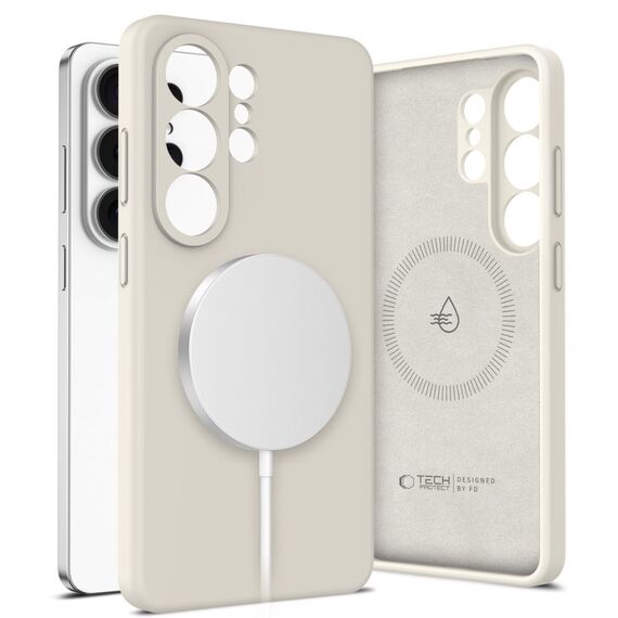 Tech-Protect Silicone MagSafe Case for Samsung Galaxy S26 Ultra - Beige