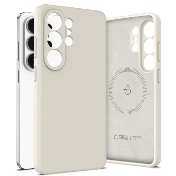 Tech-Protect Silicone MagSafe Case for Samsung Galaxy S26 Ultra - Beige