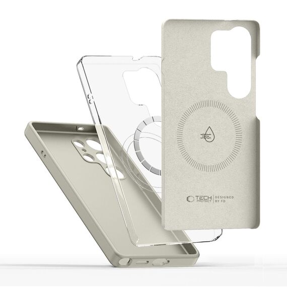 Tech-Protect Silicone MagSafe Case for Samsung Galaxy S26 Ultra - Beige
