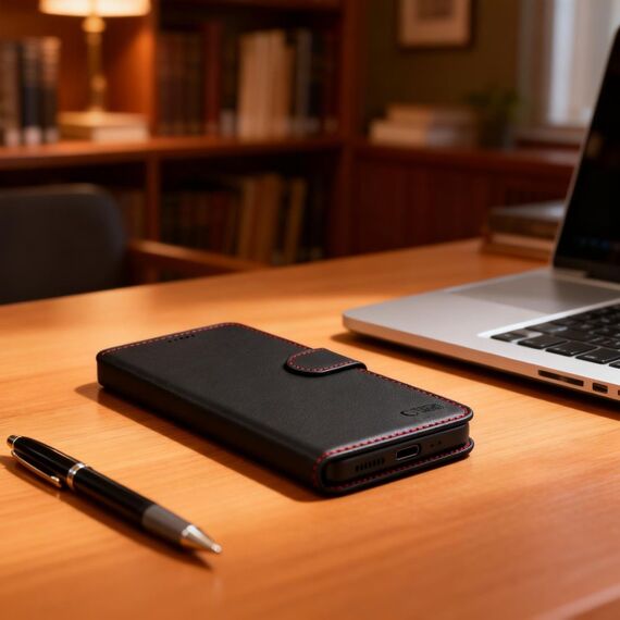 Tech-Protect Wallet Case for Samsung Galaxy S26 - Black and Red | Techbox