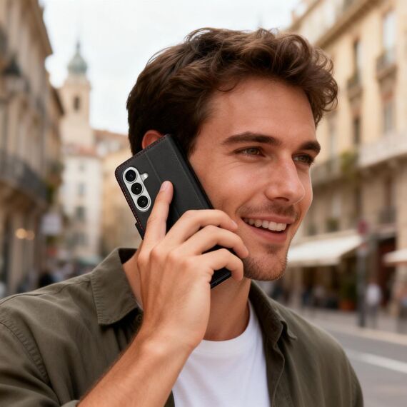 Tech-Protect Wallet Case for Samsung Galaxy S26 - Black and Red | Techbox