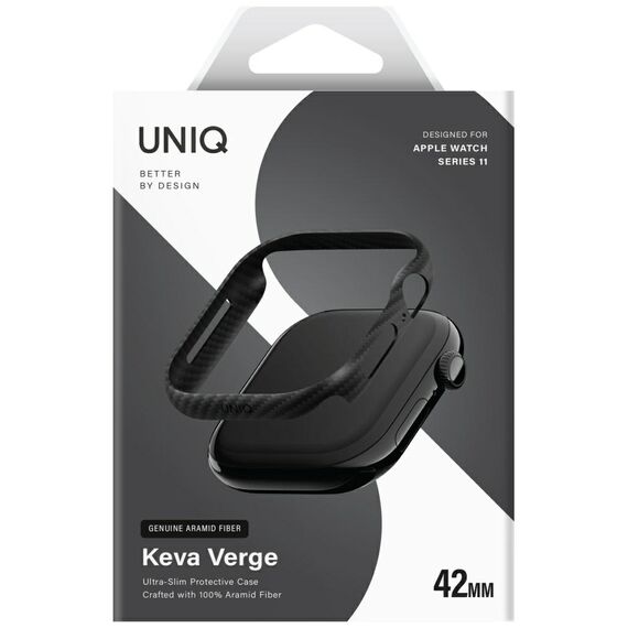 Uniq Keva Verge Case for Apple Watch 42mm - Black | Techbox