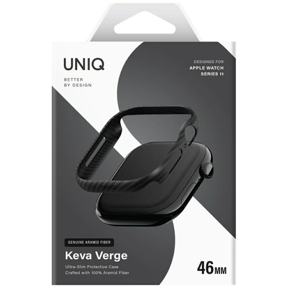 Uniq Keva Verge Case for Apple Watch 46mm - Black | Techbox